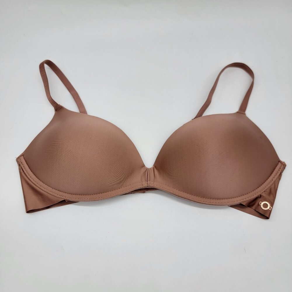 Danskin Intimates Bra Rose Gold Wire Free Wireless Bra 36B EUC